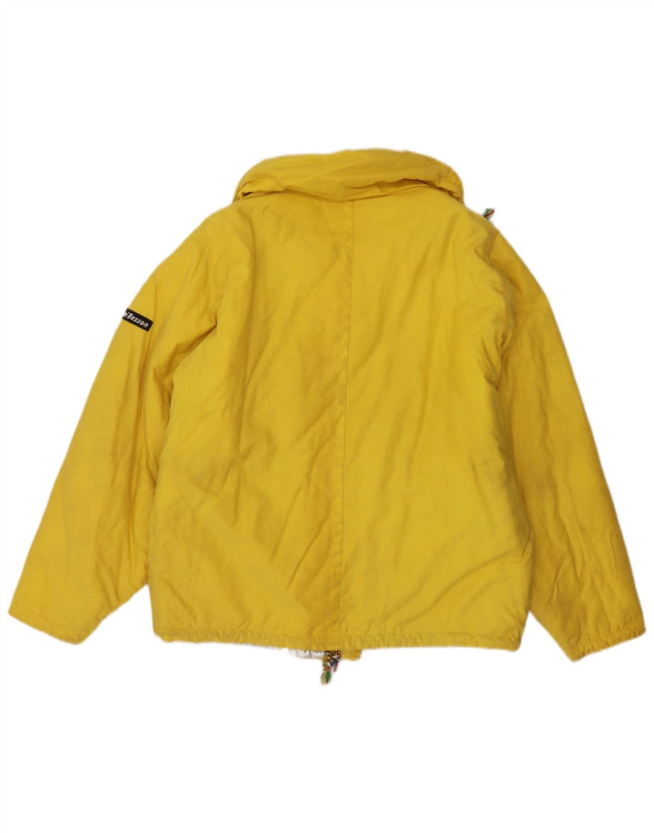 Anzi Besson Veste matelassée surdimensionnée pour femme UK 10 Petit coton jaune