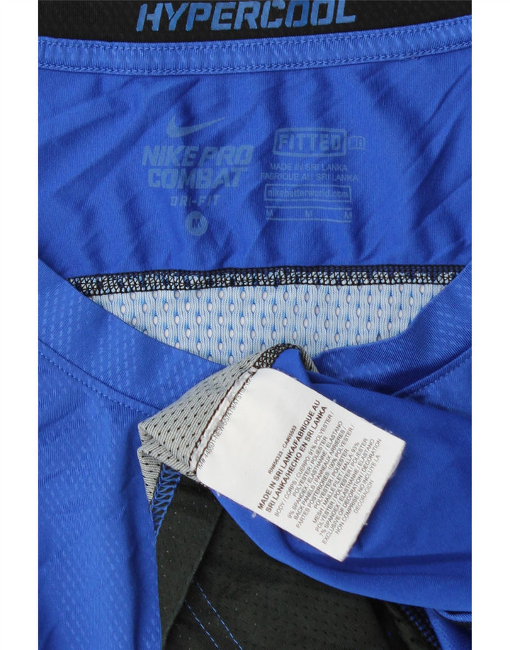 Nike T-shirt graphique pour homme en polyester color block bleu moyen