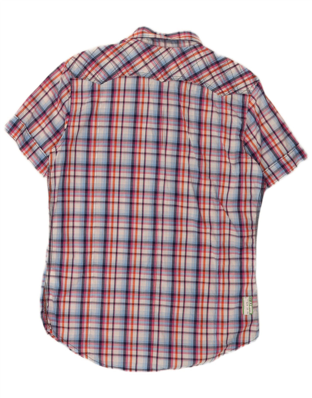 G-Star Chemise Graphique à Manches Courtes Homme Coton à Carreaux Multicolore Moyen