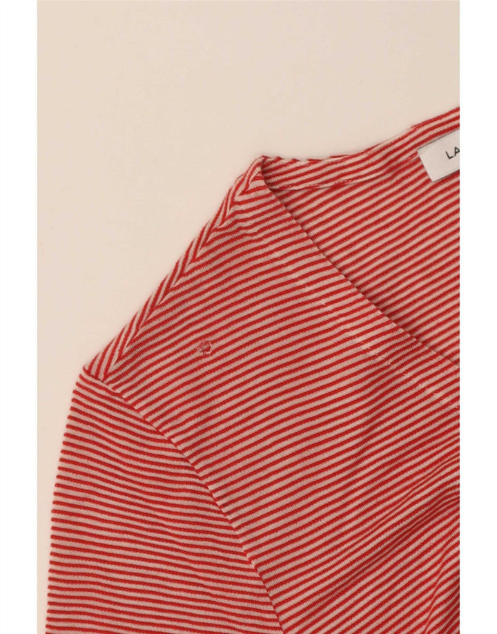 Lacoste T-Shirt Femme Top IT 42 Large Rouge Coton