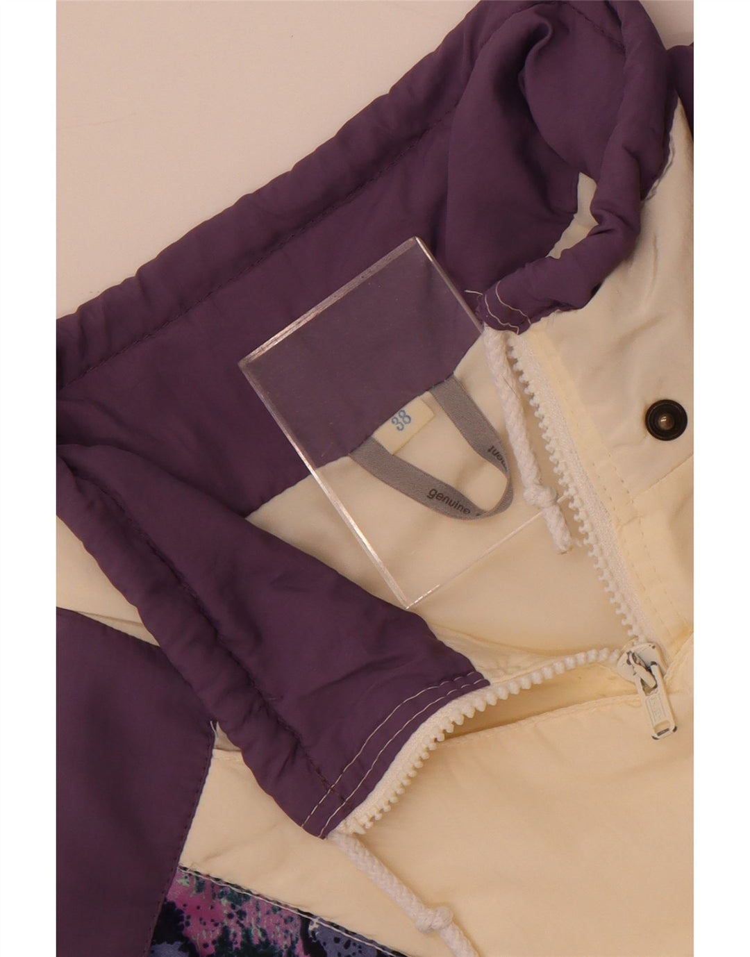 Rukka Veste coupe-vent coupe ample pour femme EU 38 Blanc moyen Colourblock