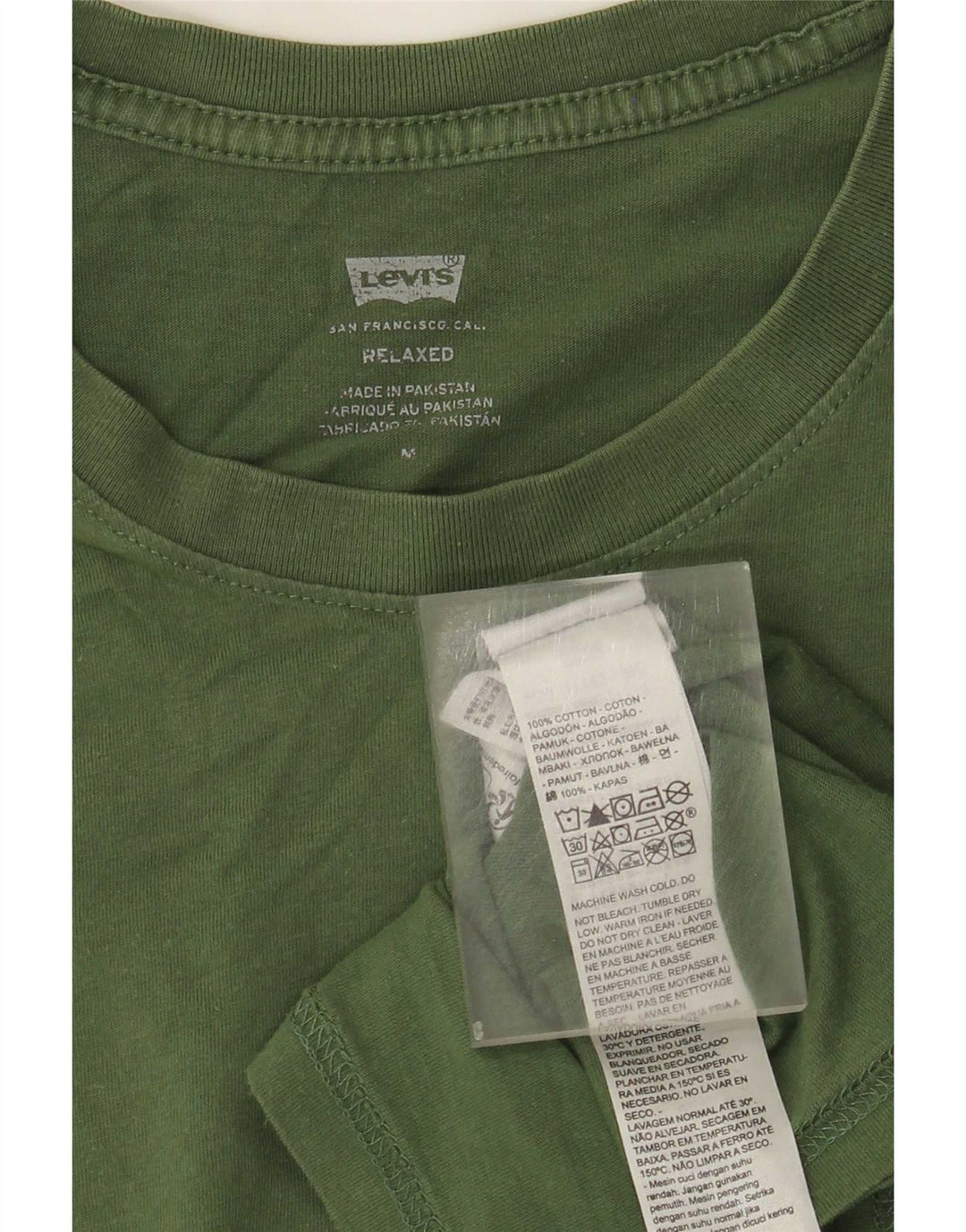 Levi's Tee-Shirt Relaxed Homme Vert Moyen Coton