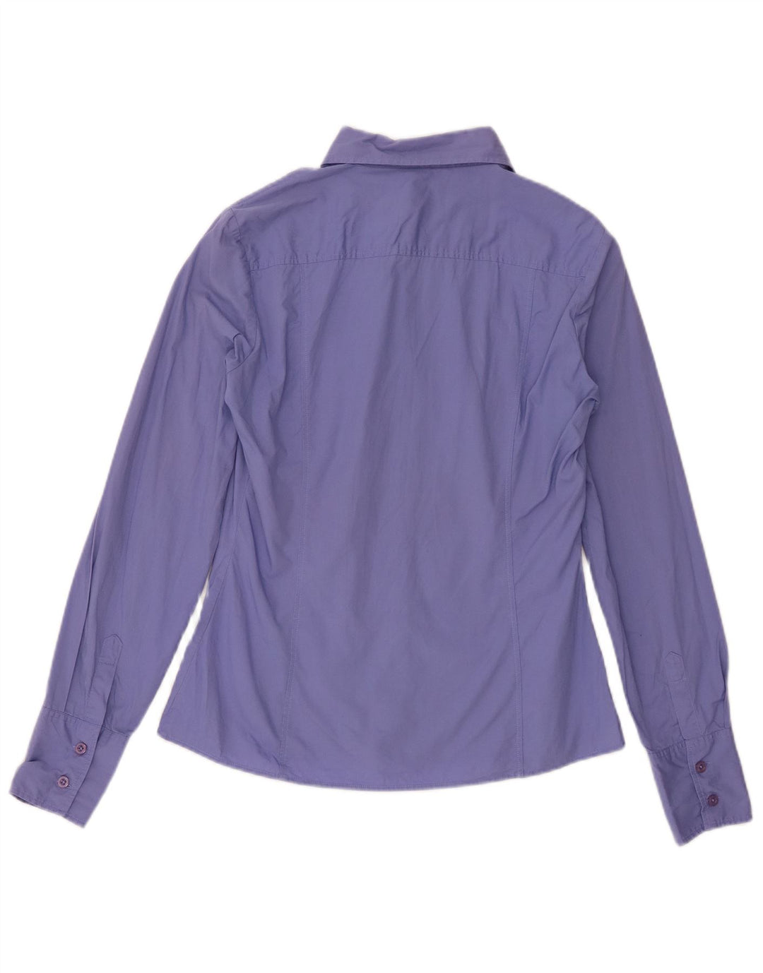 Benetton Chemise Femme UK 14 Coton Violet Moyen