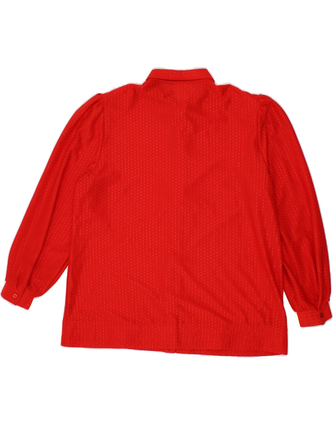 VINTAGE Womens Shirt Blouse UK 18 XL Red Spotted Polyester Vintage Vintage and Second-Hand Vintage from Messina Hembry 