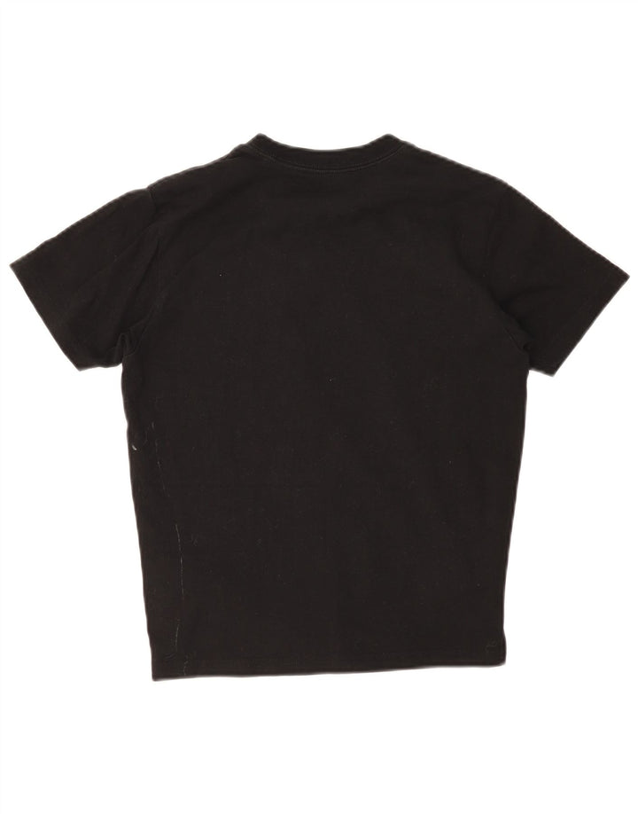 Dickies T-shirt graphique pour femme UK 12 en coton noir moyen