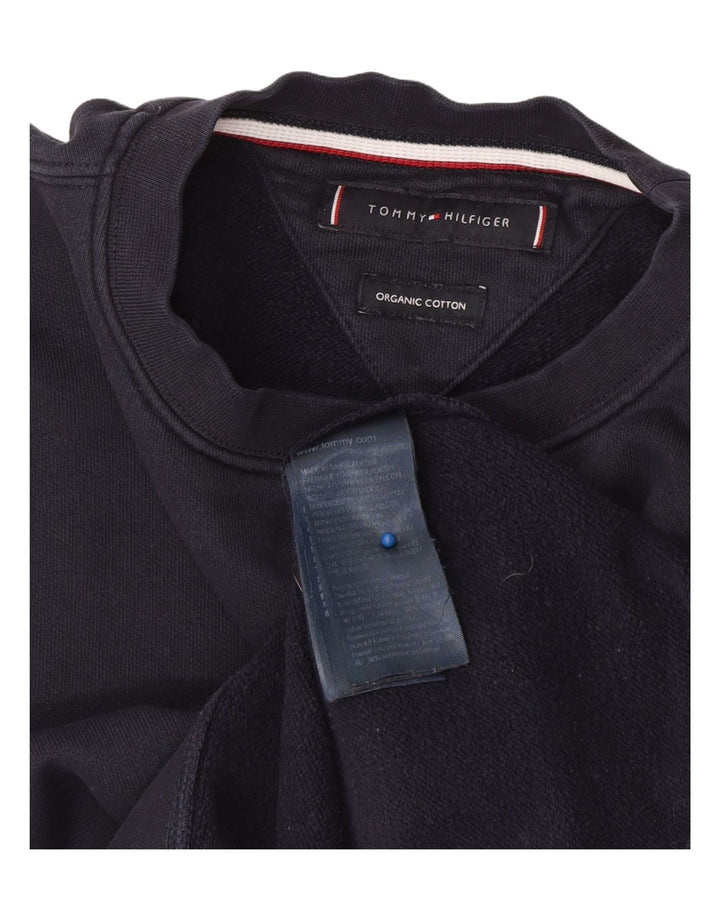 Tommy Hilfiger Sweat-Shirt Homme Bleu Marine Moyen Coton