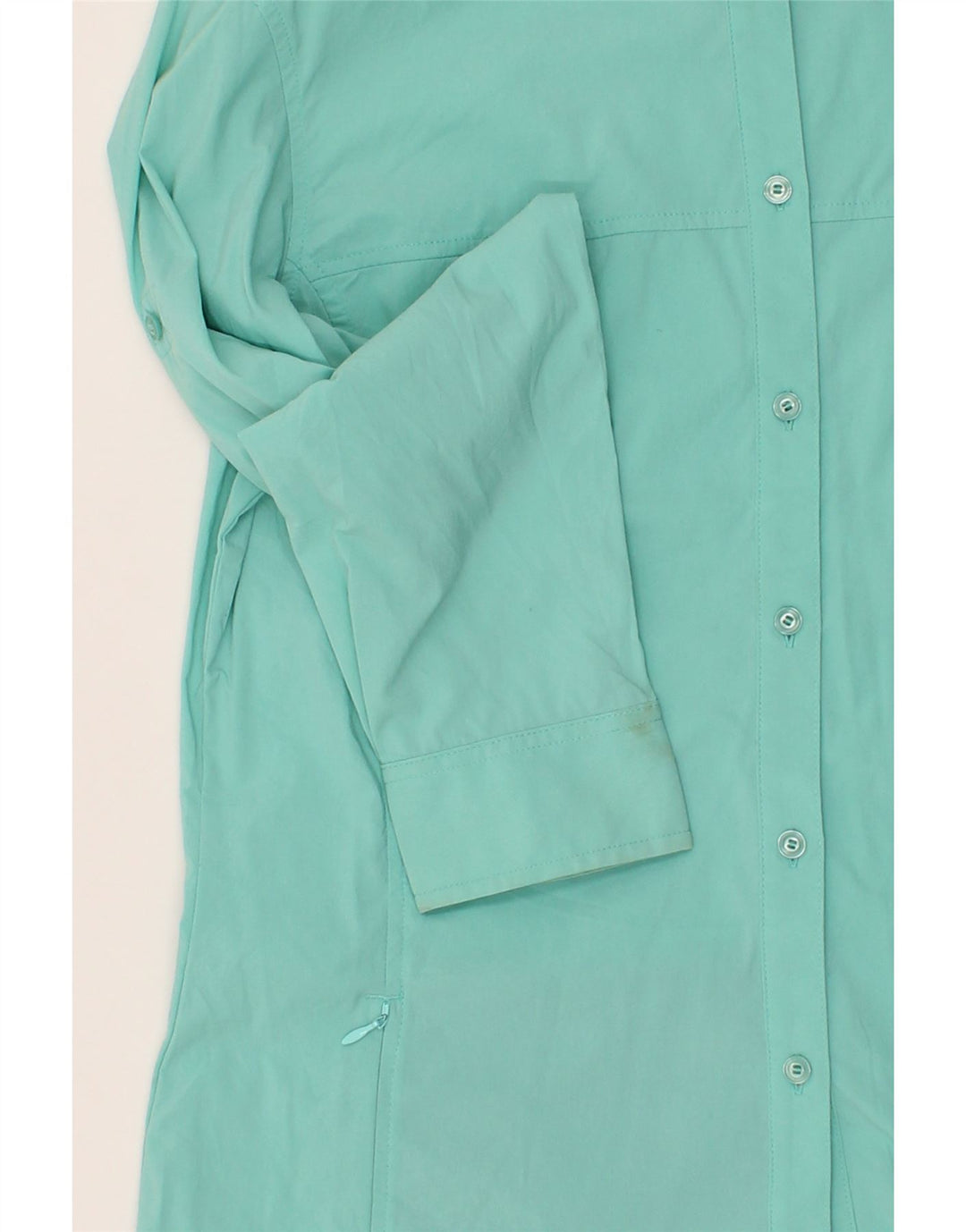 MOUNTAIN EQUIPMENT Womens Shirt UK 16 Large Turquoise Nylon Vintage Mountain Equipment and Second-Hand Mountain Equipment from Messina Hembry 