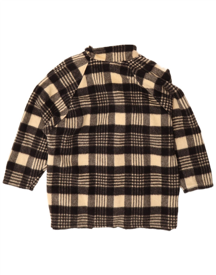 vintage Femmes 2 Bouton Blazer Veste UK 20 2XL Black Check