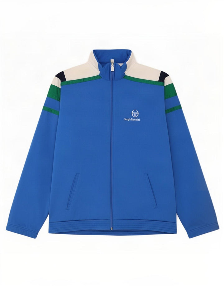 Sergio Tacchini Veste de survêtement pour homme IT 52 Large Bleu Colorblock