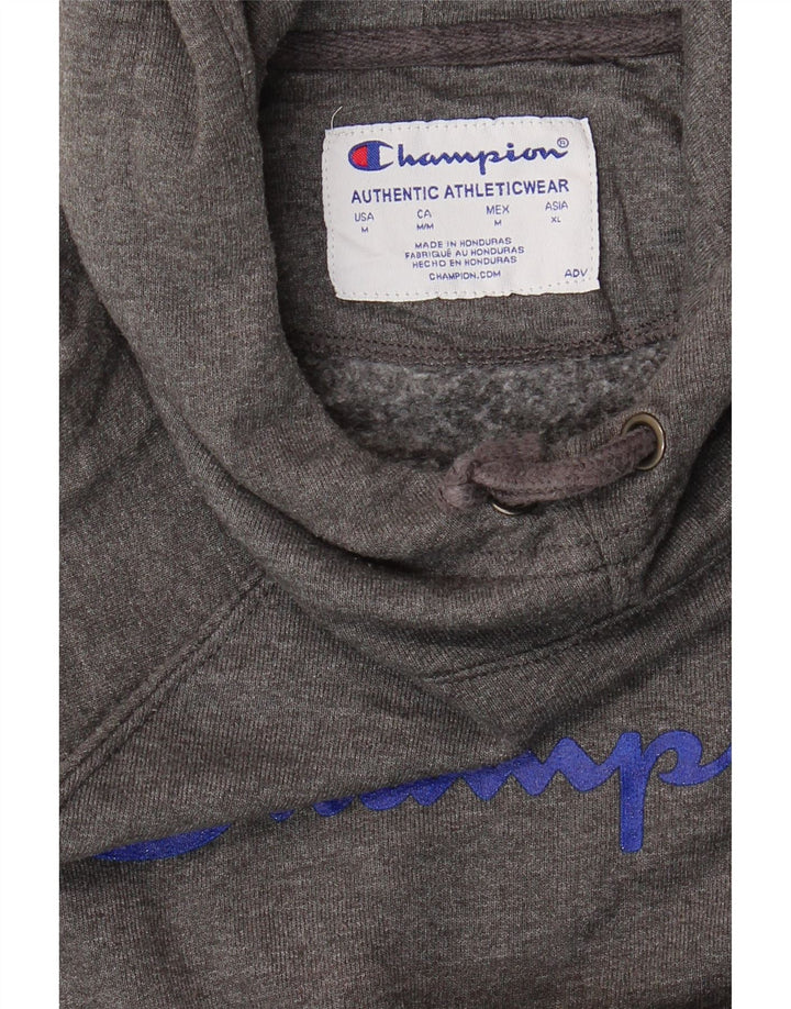 Champion Pull à capuche graphique pour femme UK 14 Gris moyen