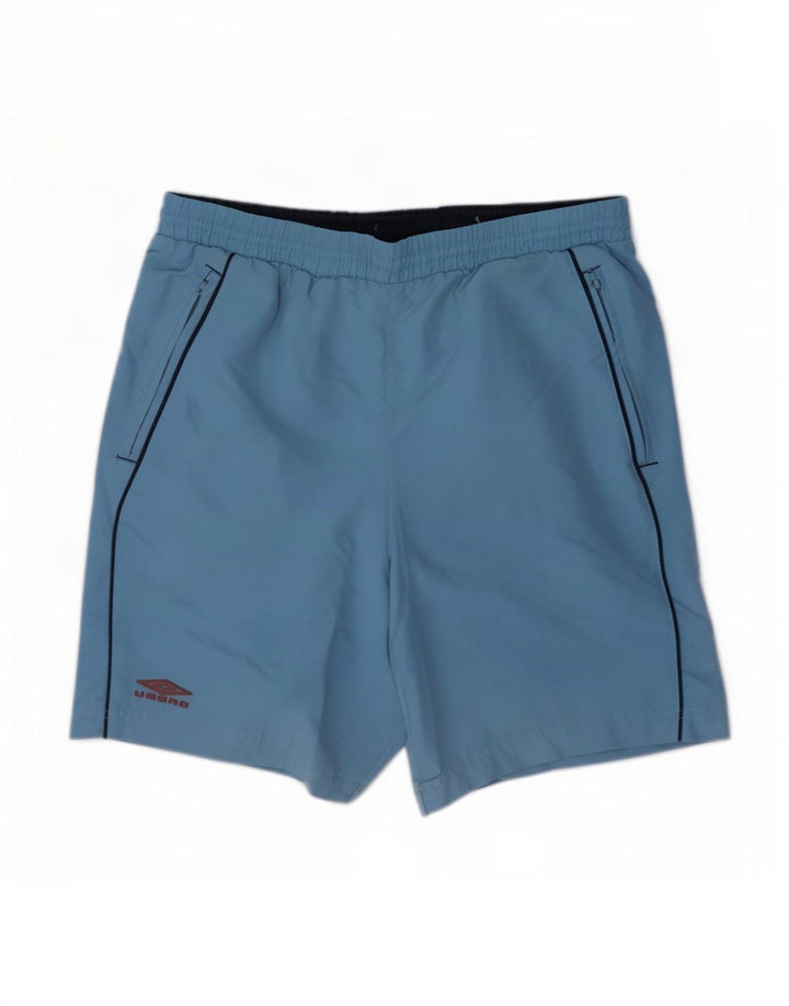 Umbro Short de Sport Graphique Homme Petit Bleu Polyester