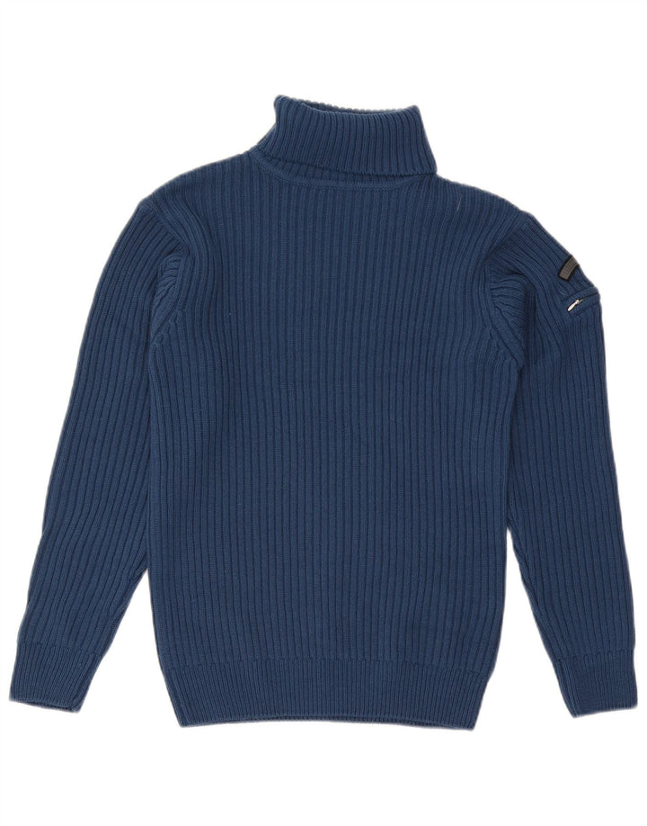 Arizona Pull col roulé pour femme UK 10 Petit Bleu Polyacrylique