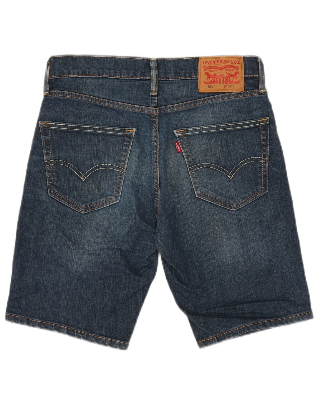 LEVI'S Short en Jean 502 Homme W29 Petit Bleu