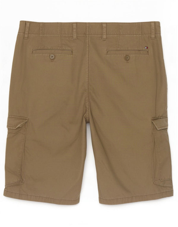 Tommy Hilfiger Short cargo pour homme W36 Large Kaki Coton