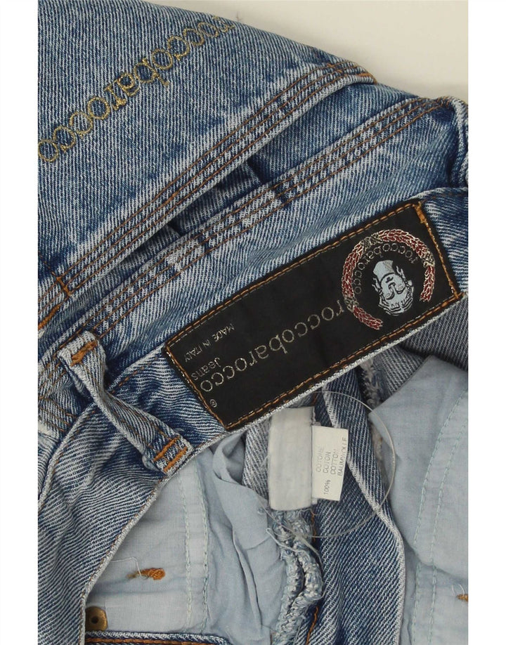 Roccobarocco Jupe en Jean Femme W33 Grand Bleu Coton