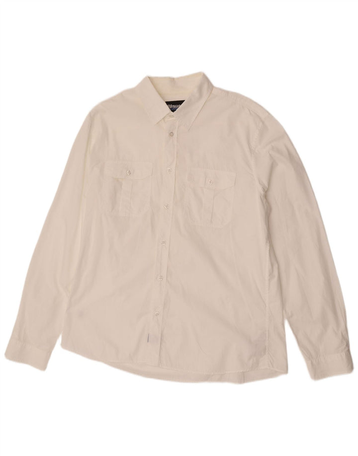 Blauer Chemise Homme 3XL Blanc Coton