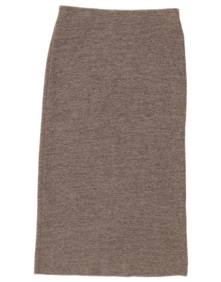 Jupe Midi Femme Zara Medium W28 Coton Gris