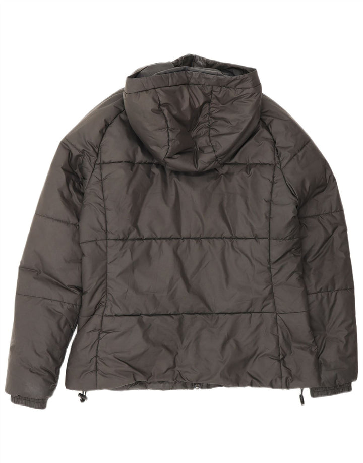 Adidas Veste rembourrée à capuche pour femme UK 12/14 Noir moyen