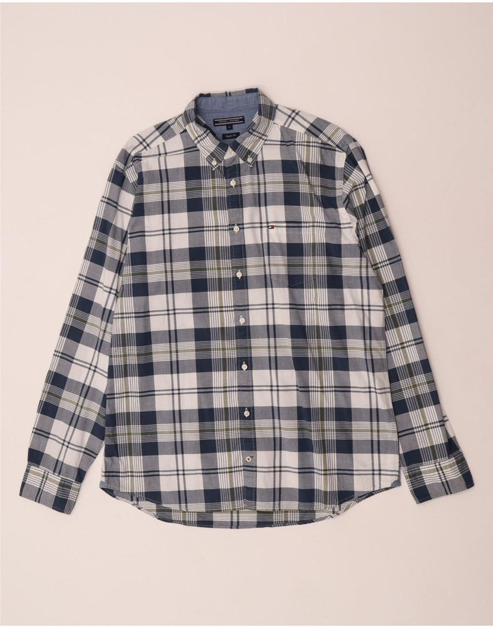 Tommy Hilfiger Chemise Regular Fit XL Bleu Marine à Carreaux pour Homme