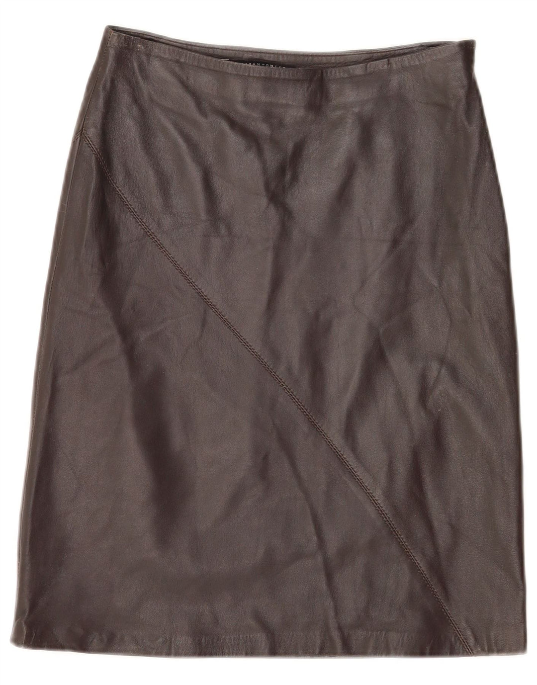 Lorena Antoniazzi Jupe en cuir pour femme IT 42 Medium W26 Cuir marron