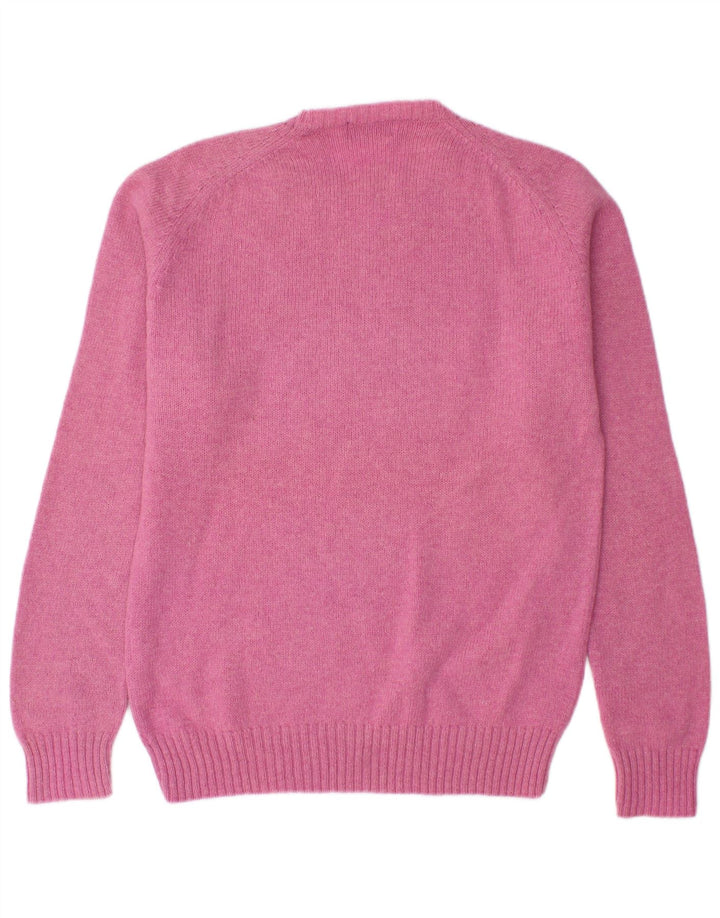 KAPPA Pull à col rond pour homme en laine rose Large