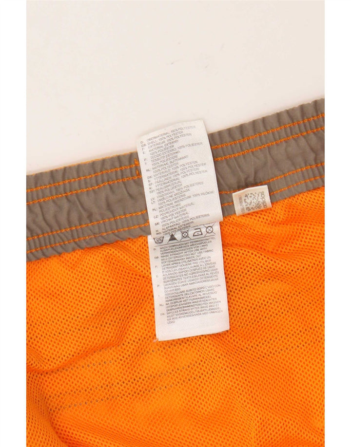 Adidas Short de bain graphique pour homme 2XL Orange Colourblock Polyester