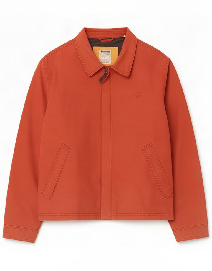 Timberland Veste coupe-vent pour homme UK 40 Large Rouge Coton