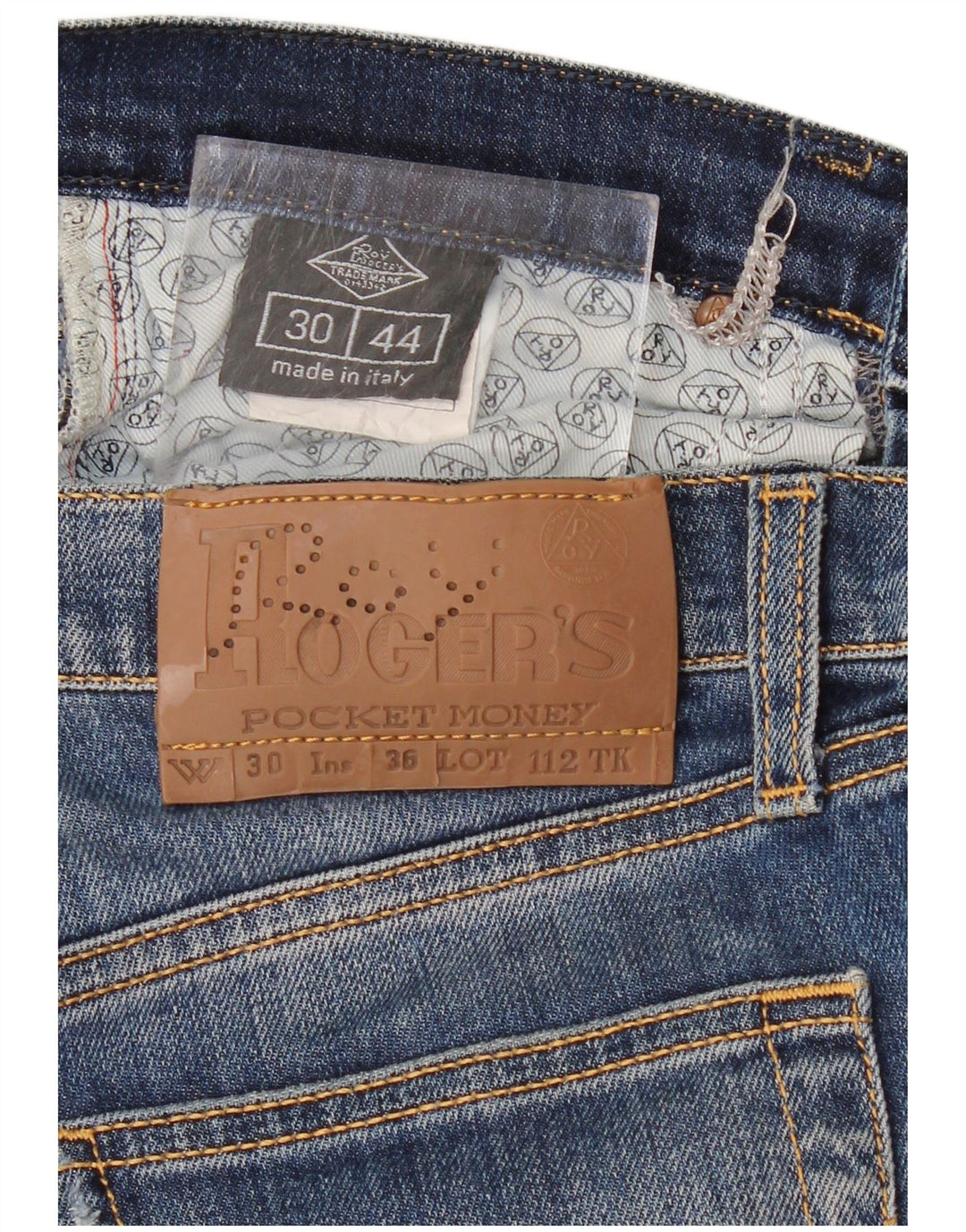 Roy Rogers Jean Slim Homme W30 L34 Bleu Coton