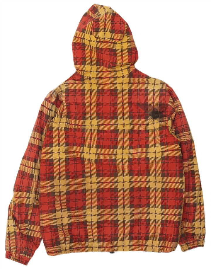 Burton Veste de ski à capuche pour homme UK 38 Medium Red Check Polyester