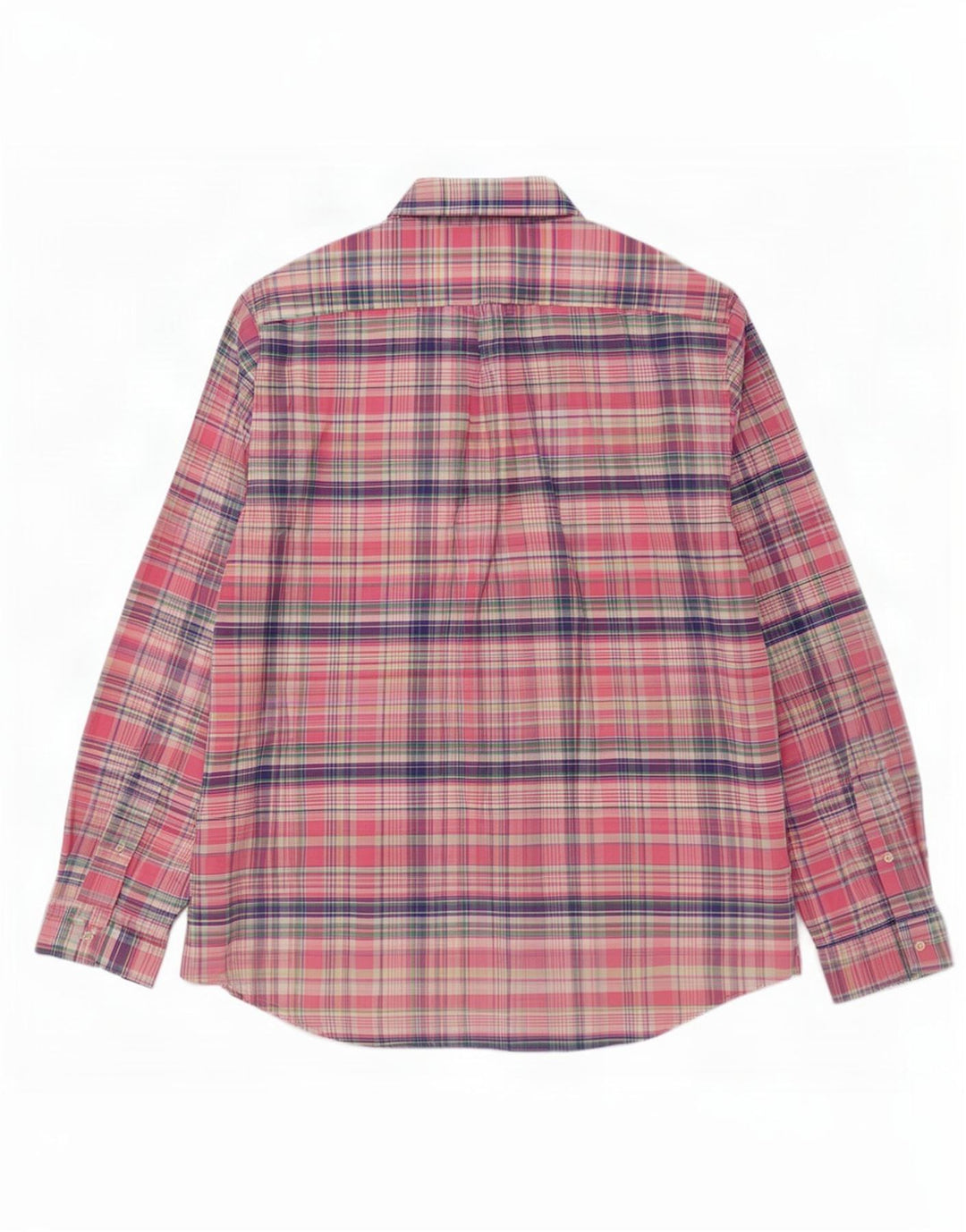 Polo Ralph Lauren Chemise Homme Grand Carreau Rose Coton