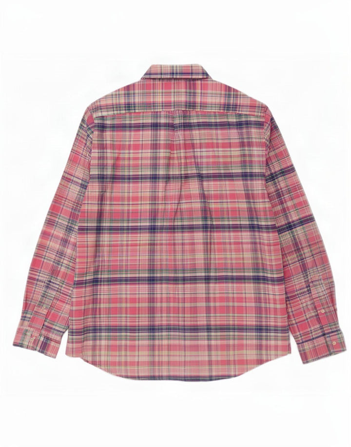Polo Ralph Lauren Chemise Homme Grand Carreau Rose Coton