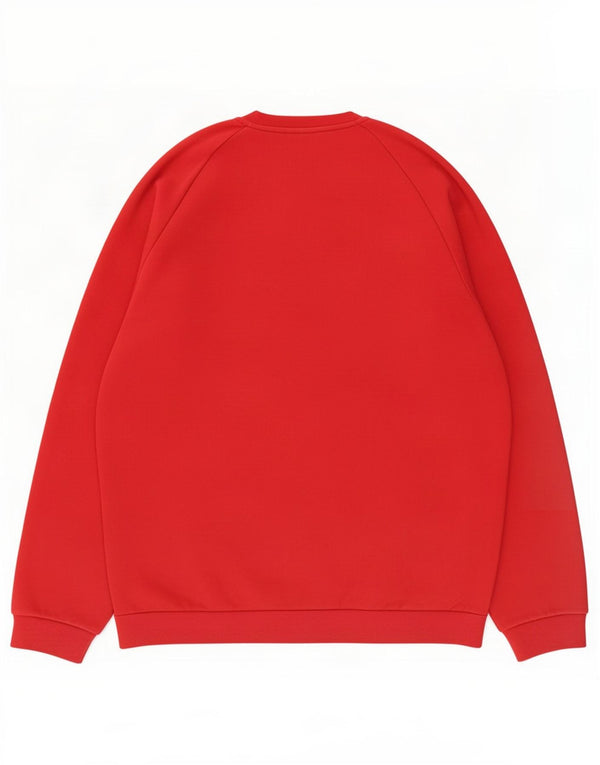 Adidas Mens Sweatshirt Jumper Grand Rouge Coton
