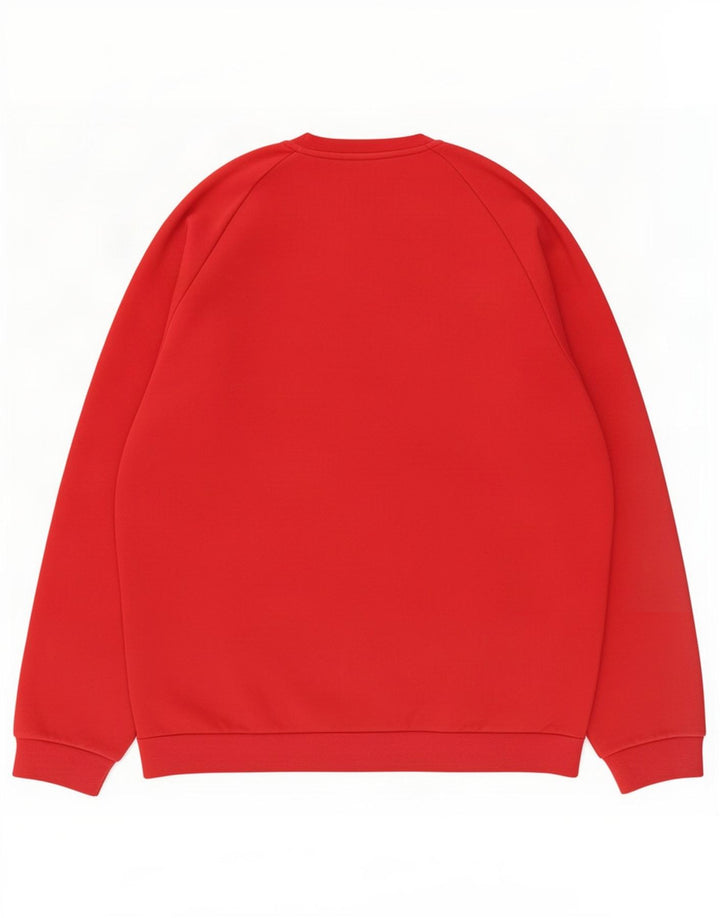 Adidas Mens Sweatshirt Jumper Grand Rouge Coton
