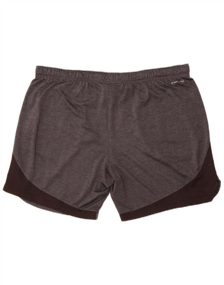 Russell Athletic Short de sport pour homme en polyester color block Gris Taille L