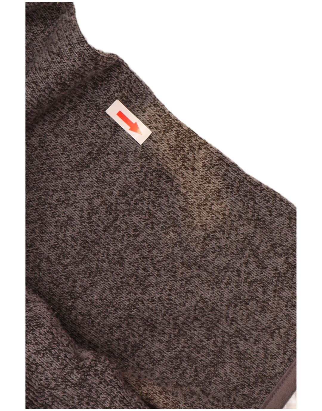 Weird Fish Sweat-shirt à col zippé pour homme Gris moyen Polyester