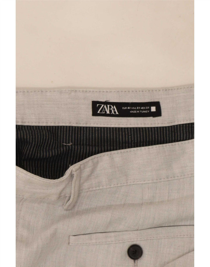 Zara Pantalon Chino Slim Homme EU 40 Moyen W31 L28 Gris