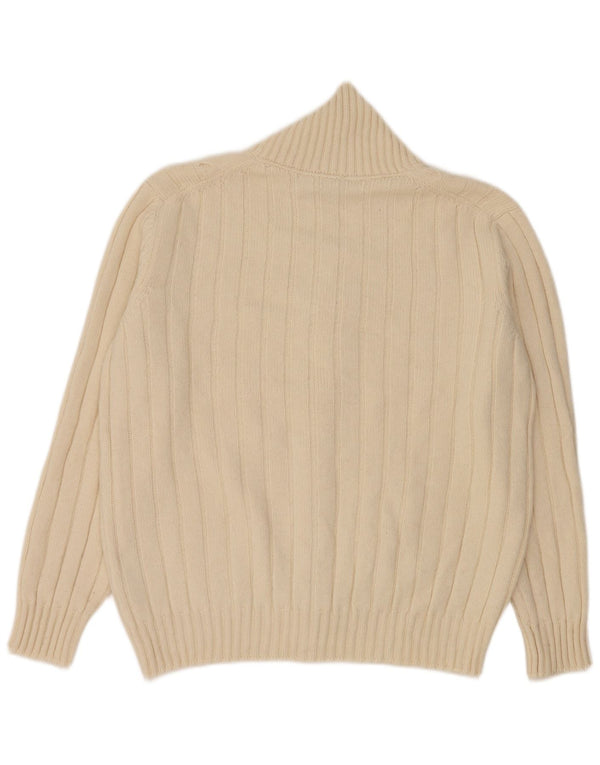 Gioferrari Pull Cardigan Homme IT 54 XL Blanc Laine Mérinos