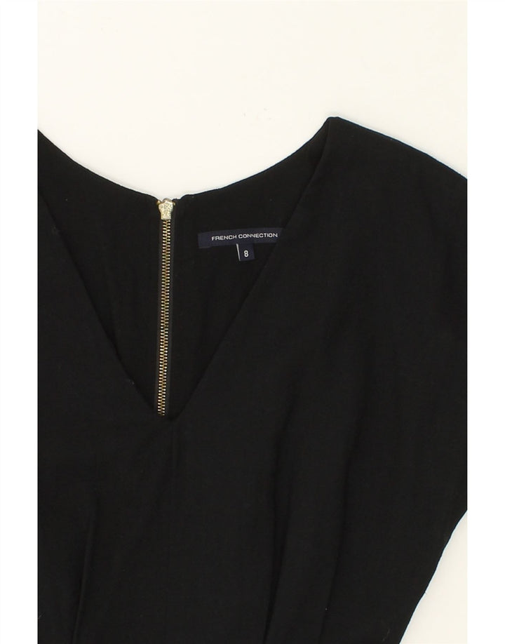 FRENCH CONNECTION Womens Basic Dress UK 8 Small Black Viscose Vintage French Connection and Second-Hand French Connection from Messina Hembry 