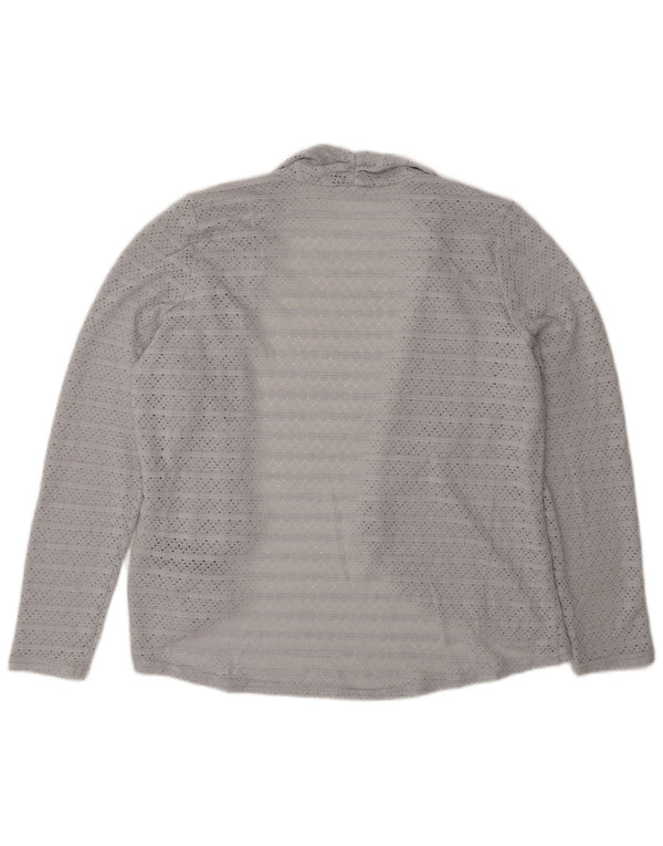 Oasis Cardigan ouvert pour femme UK 12 Gris moyen Polyester