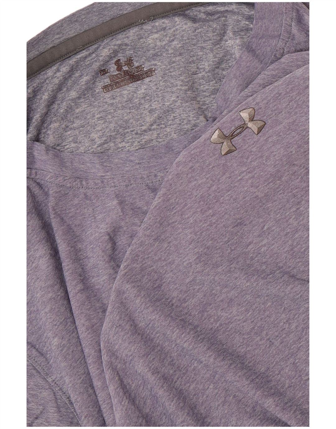 UNDER ARMOUR T-Shirt Homme Top XL Violet Moucheté