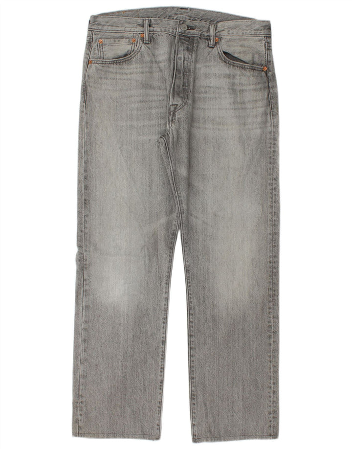 LEVI'S Jean Droit 501 Homme W34 L30 Gris Coton