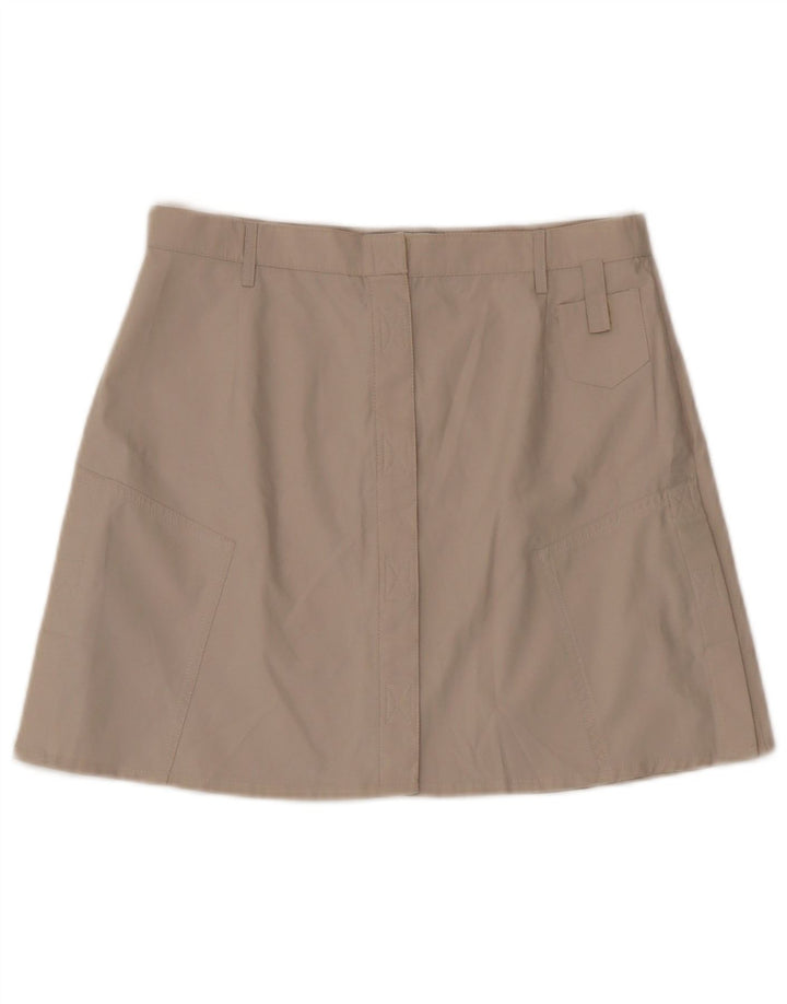 vintage Femme Mini Jupe Moyen W28 Beige Polyester