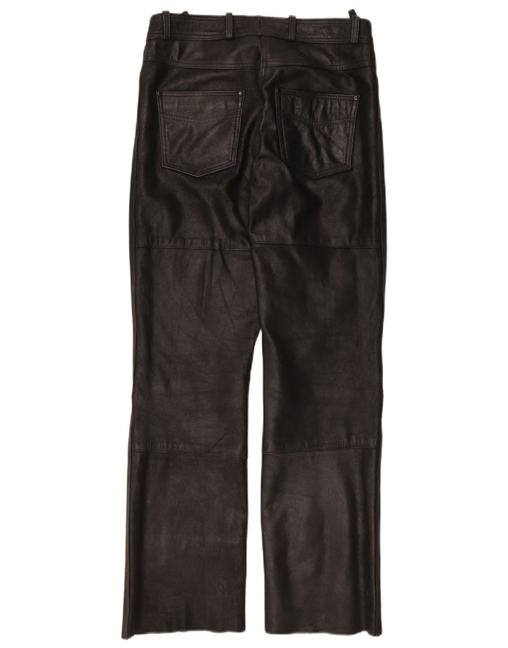 HIGHWAY 1 Pantalon droit femme EU 36 Small W28 L29 Cuir noir