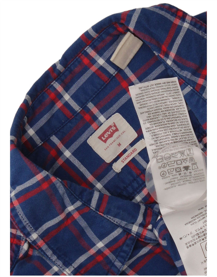 Levi's Chemise Coupe Standard Homme Bleu Moyen Carreaux Coton
