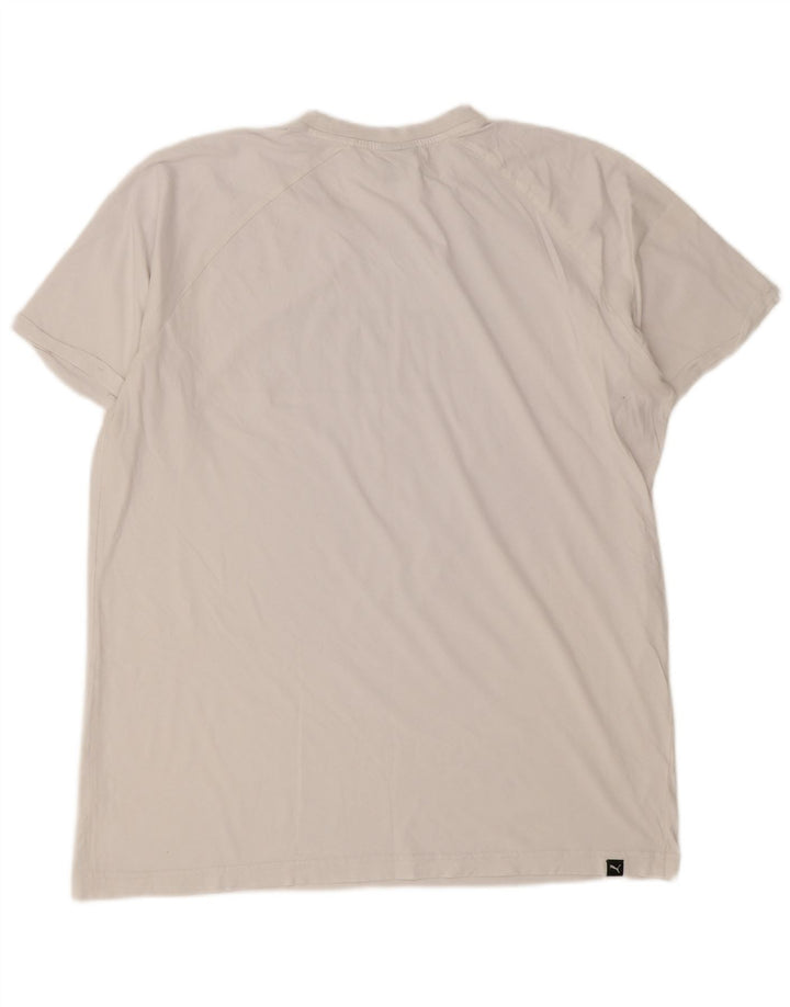 Puma T-Shirt Graphique Homme Blanc Taille L