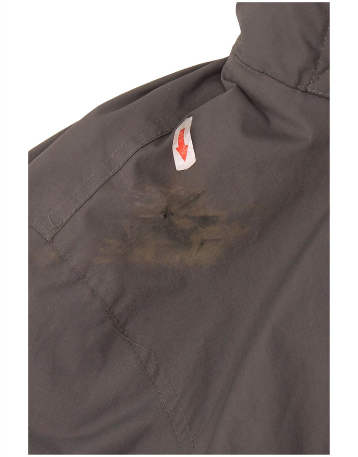 SUPERDRY Veste coupe-vent à capuche pour hommes UK 38 Nylon gris moyen