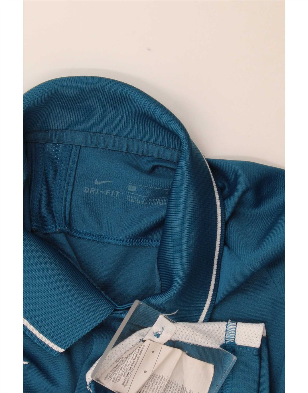 Nike Polo Dri Fit pour homme en polyester Bleu Taille L