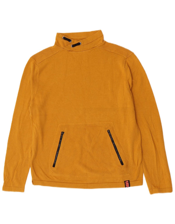 Zara Pull col roulé garçon 13-14 ans Jaune Coton