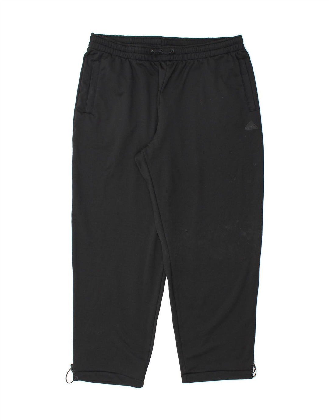 ADIDAS Womens Tracksuit Trousers UK 24/26 2XL  Black Polyester Vintage Adidas and Second-Hand Adidas from Messina Hembry 