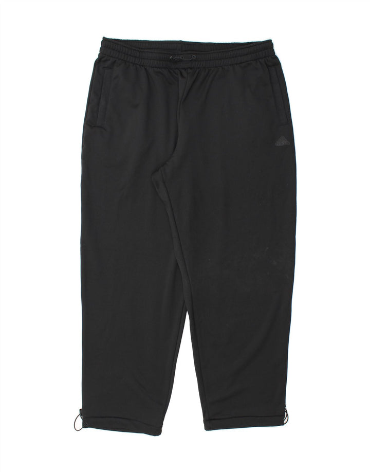 ADIDAS Womens Tracksuit Trousers UK 24/26 2XL  Black Polyester Vintage Adidas and Second-Hand Adidas from Messina Hembry 